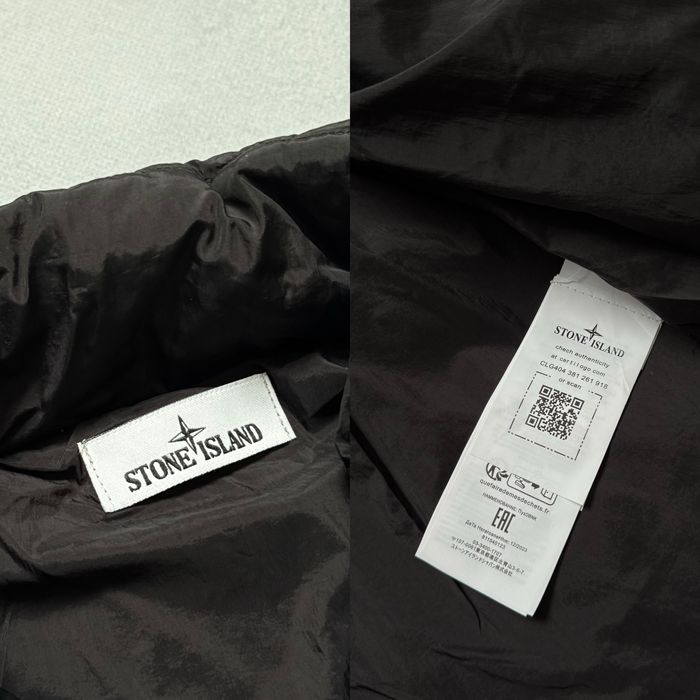 Пуховик Stone Island Nylon Puffer Куртка Зимняя Стон Айленд Черная