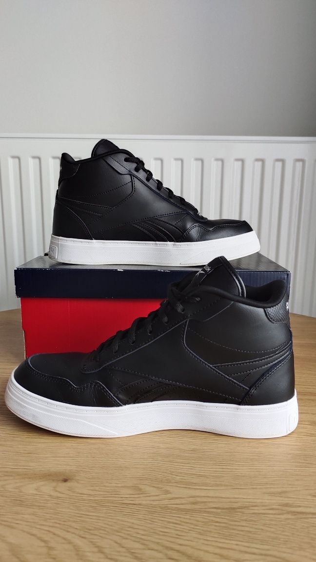 Skórzane buty sportowe, sneakersy wysokie za kostkę Reebok, r.39 (25,5