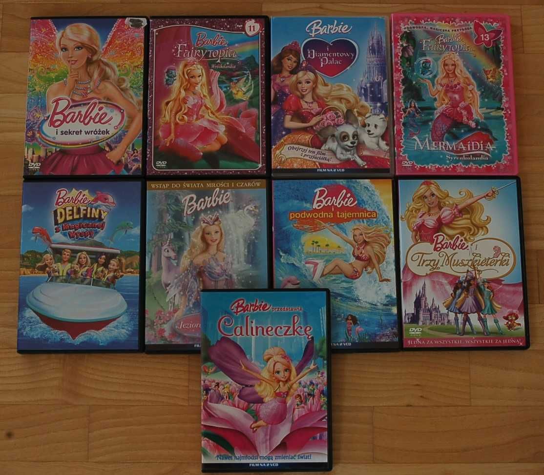 Barbie - 9 filmów na DVD i VCD