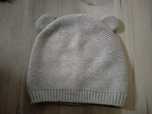 Urocza czapka z uszkami H&M unisex 1-2 lata