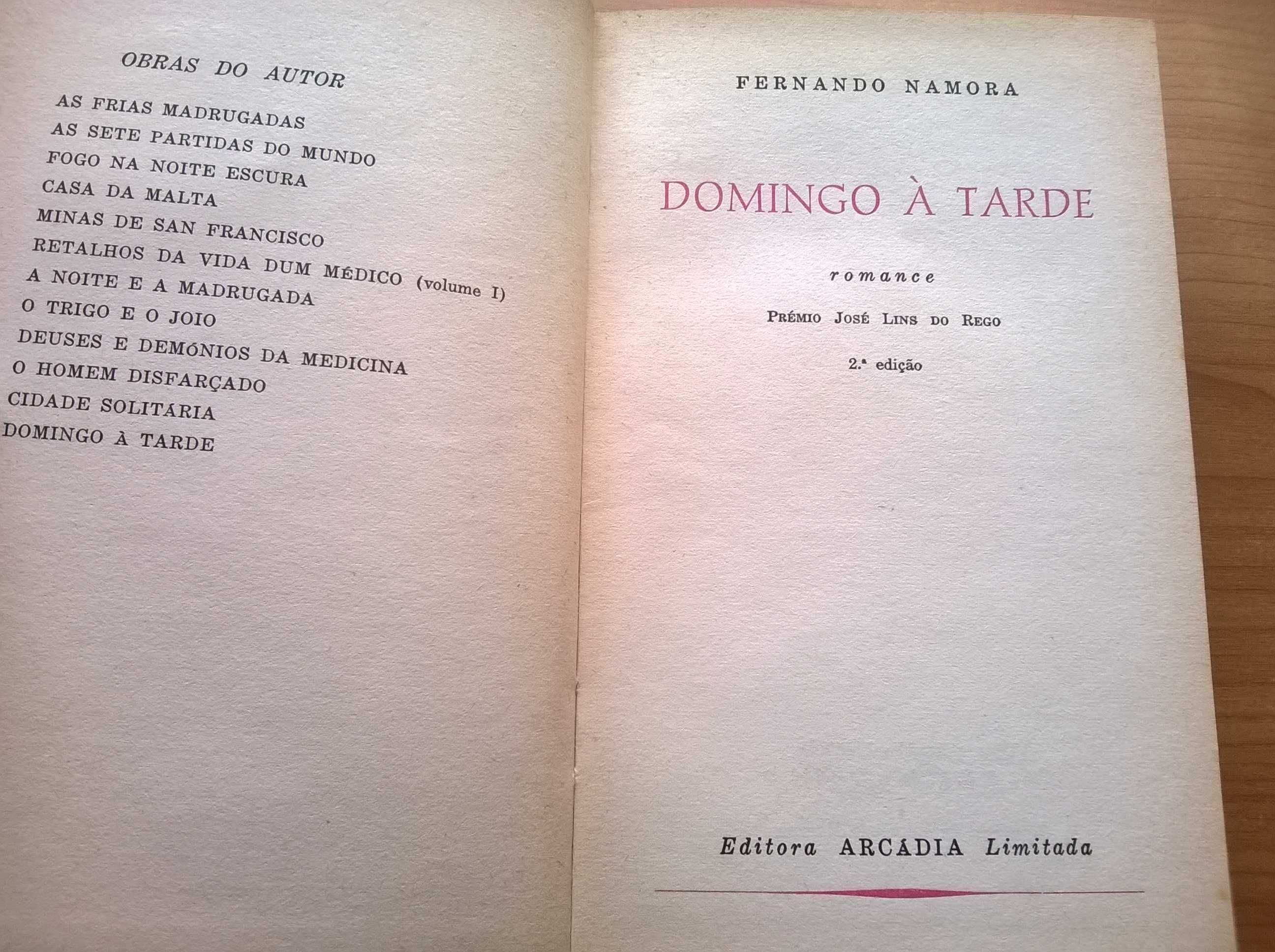 "Domingo à Tarde"  (2.ª ed.) - Fernando Namora