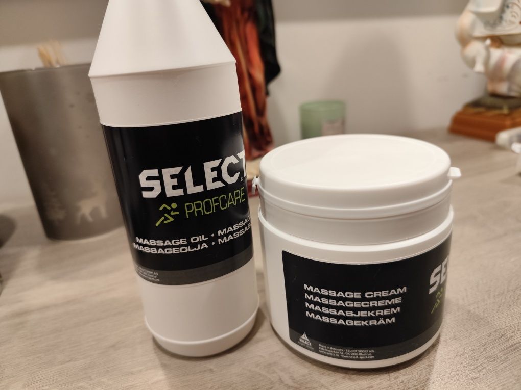 Creme e óleo de massagem select profcare