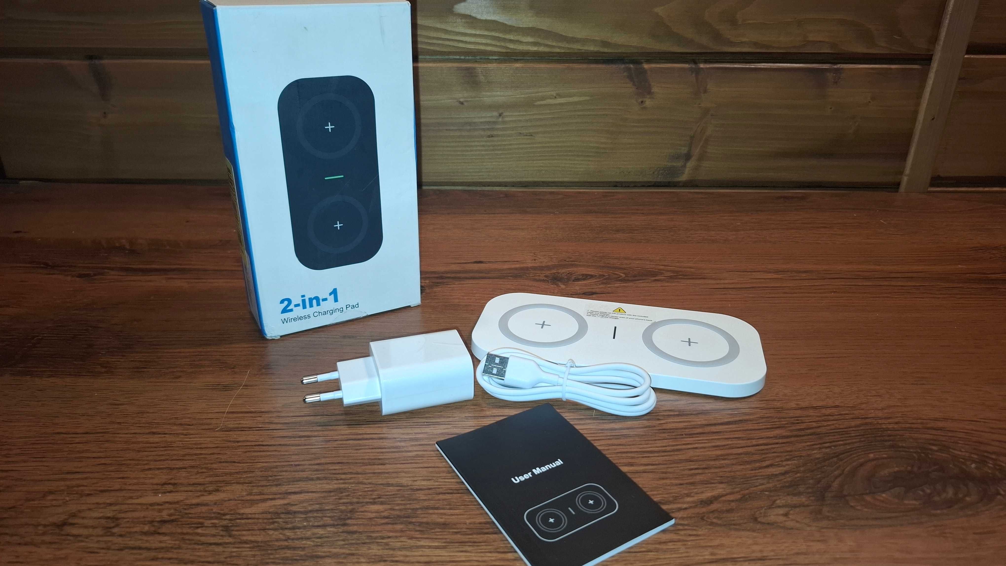 Ładowarka Bezprzewodowa 2 w 1 - Wireless Charger 2 in 1