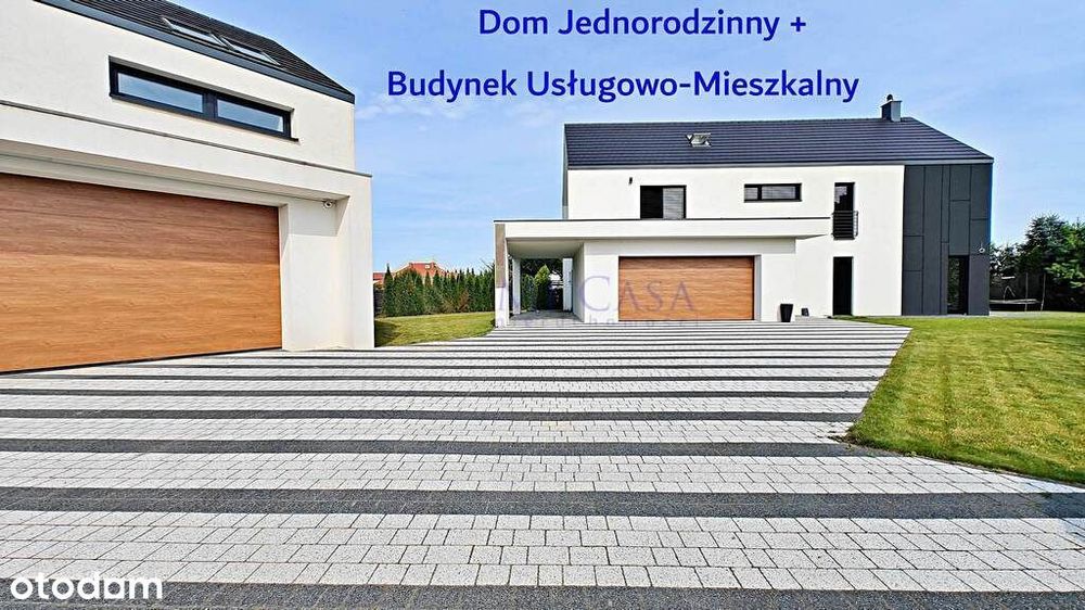 Pracuj i mieszkaj. Bud. usługowo-mieszkalny + dom