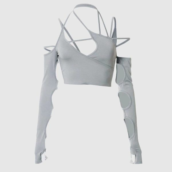 Топ з рукавами y2k