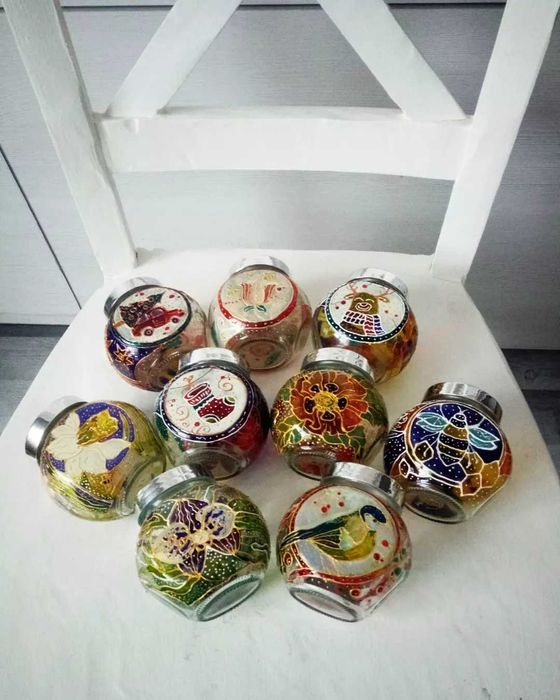 Вітражний розпис на замовлення,  вітраж,  подарунок,  декор для дому