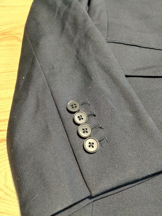 Granatowa Wełniana Męska Marynarka Charles Tyrwhitt  Slim Fit