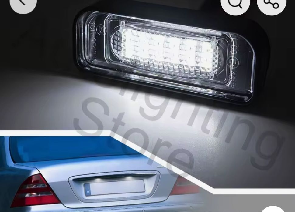 Luzes matrícula para Mercedes