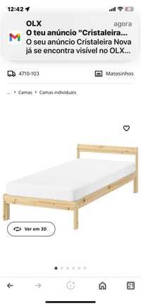 Estrutura de cama de Solteiro (MODELO ANTIGO)
