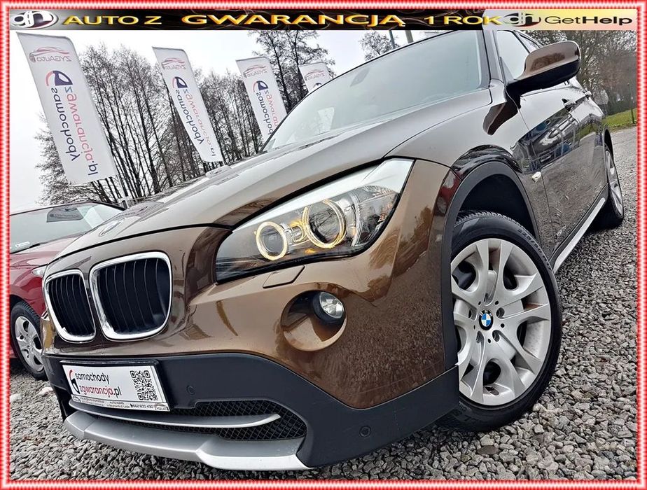 BMW X1 Piękne BMW X1 2.0 diesel 143KM przeb 187tys SERWIS 1ROK GWARANCJI BEZW