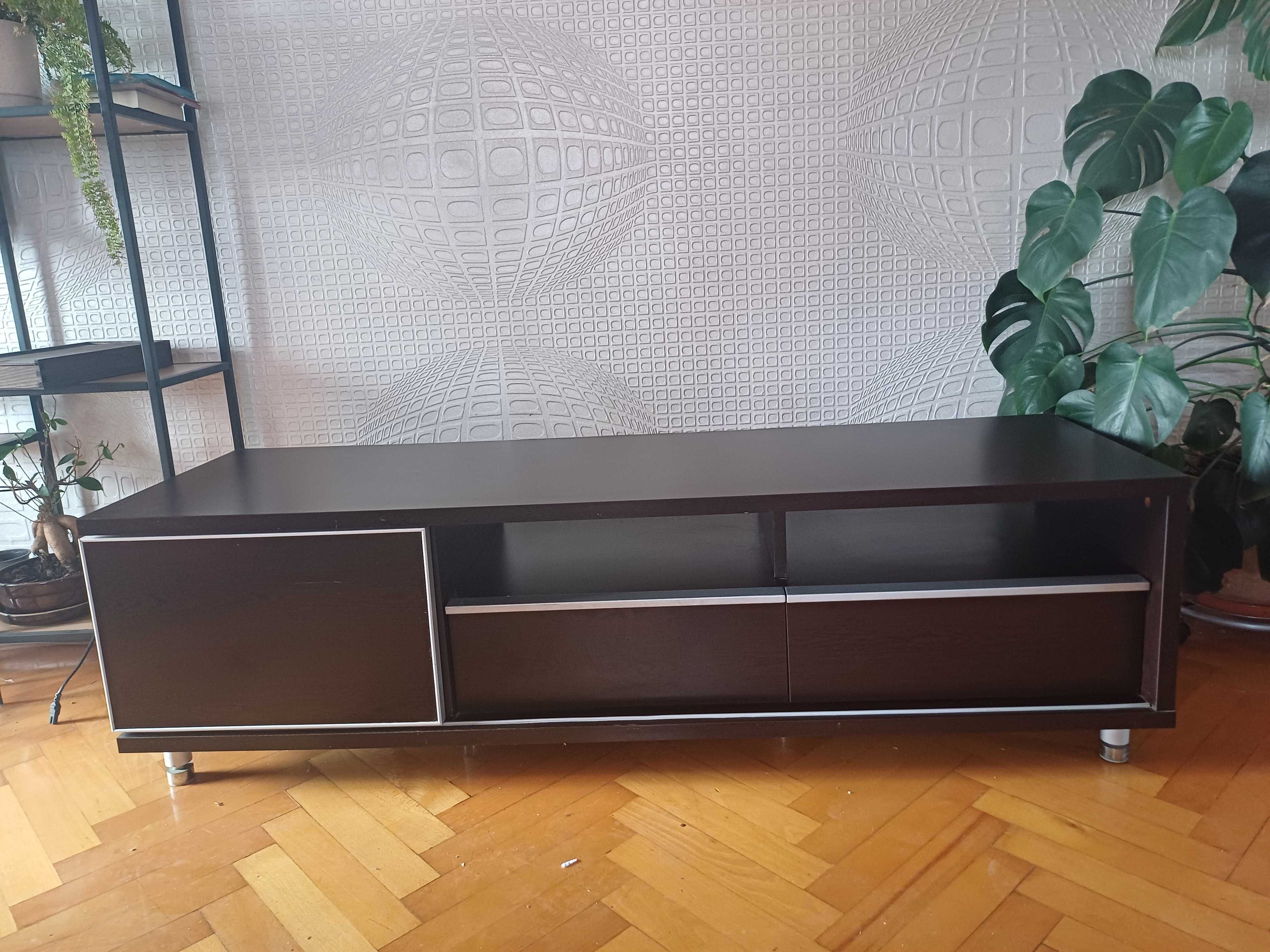 szklana ława , stolik pod telewizor komplet