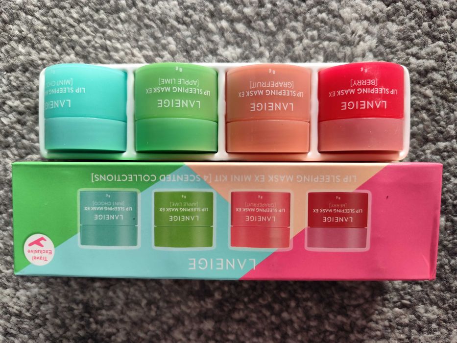 Laneige Lip Sleeping Mask 4 smaki Na Prezent Koreańska Pielęgnacja Ust