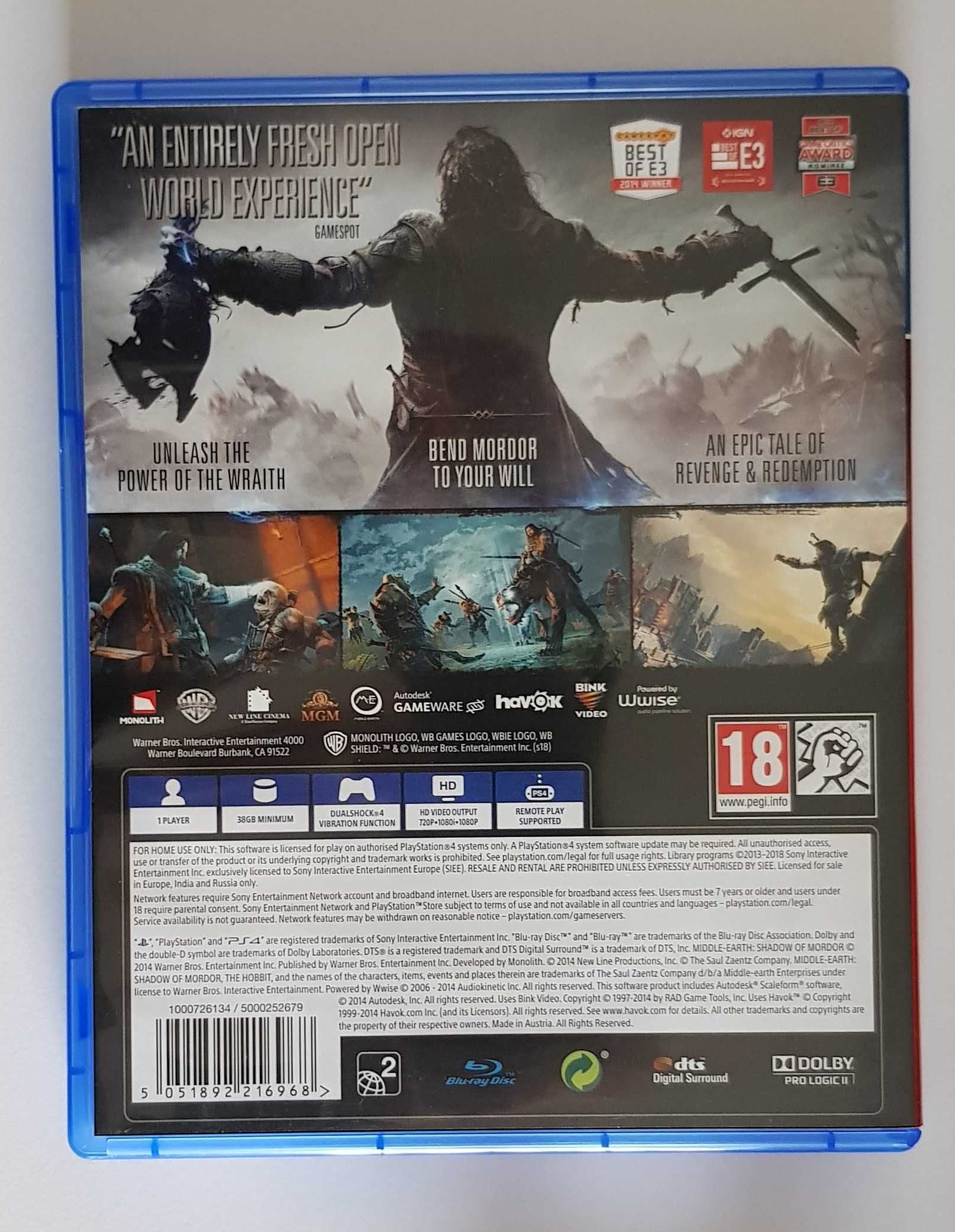 Shadow of Mordor - Jogo PS4