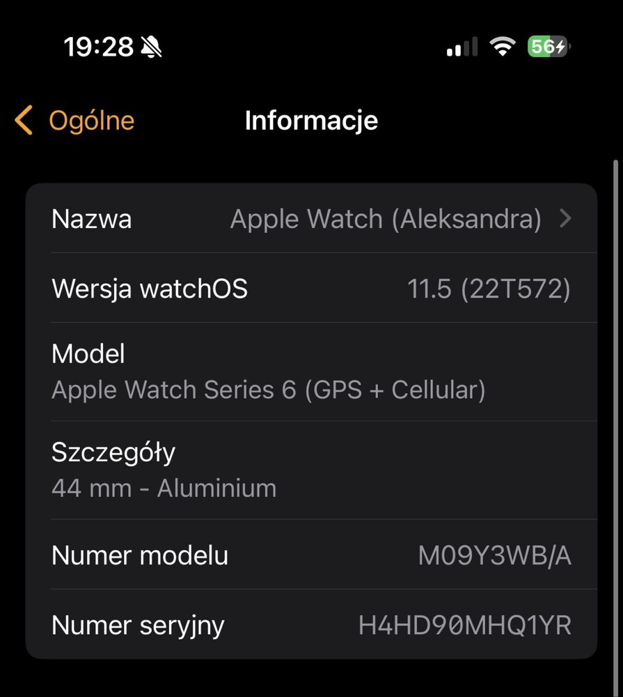 Apple Watch Series 6 (GPS + Cellular) 44mm