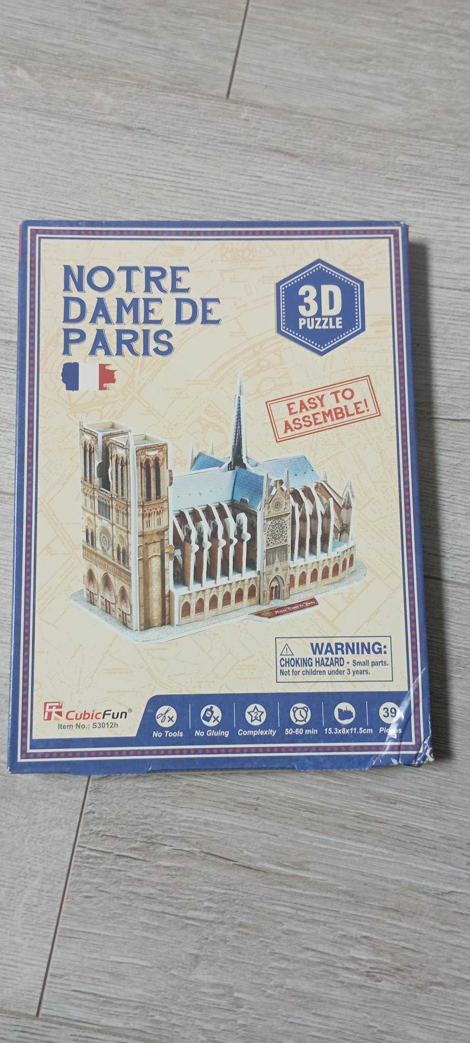 Piankowe Puzzle 3D Katedra Notre Dame