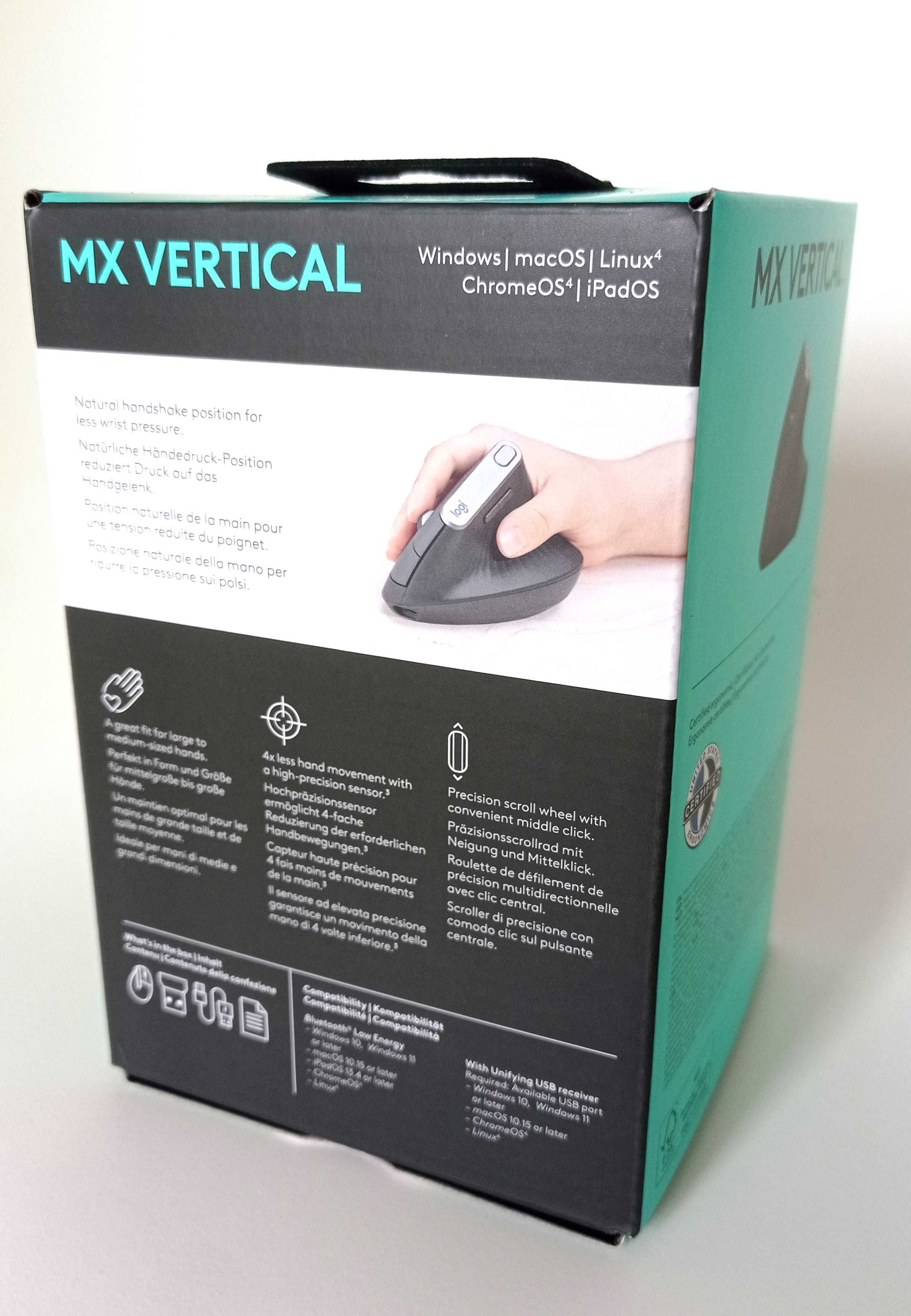 Rato ergonómico Logitech MX Vertical [novo - na caixa e na garantia]