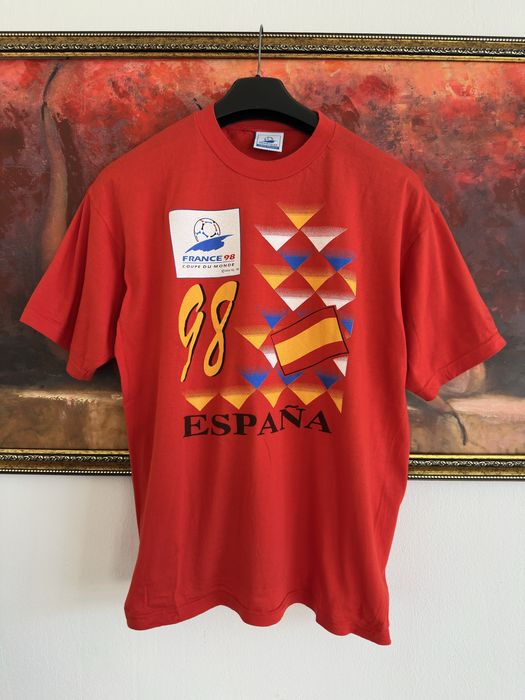 Винтажная футболка мерч Espana France 98 Mundial Размер XL