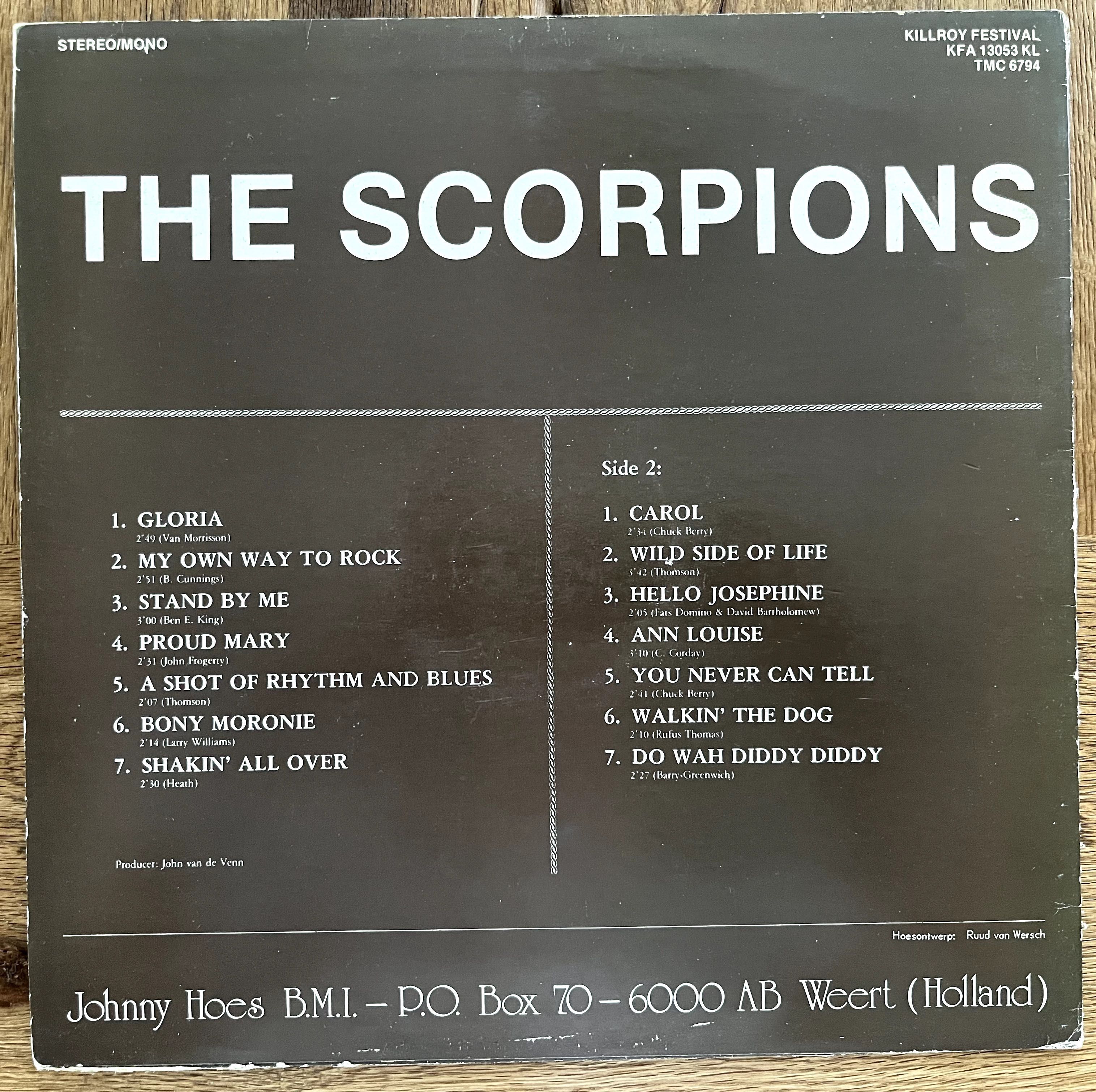 Rock Roll Pop Beat Rhythm Blues The Scorpions 1978 r.