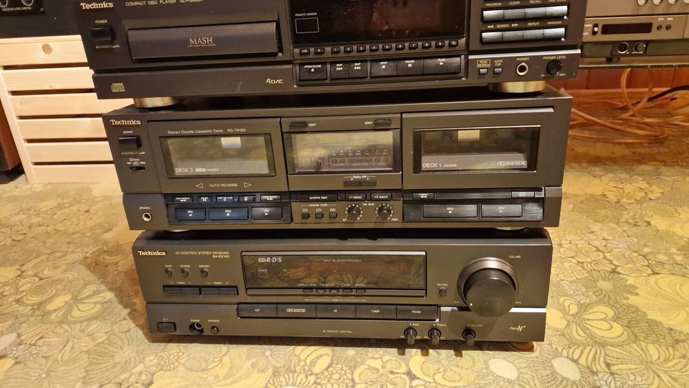 Technics Amplituner, Magnetofon oraz Odtwarzacz CD