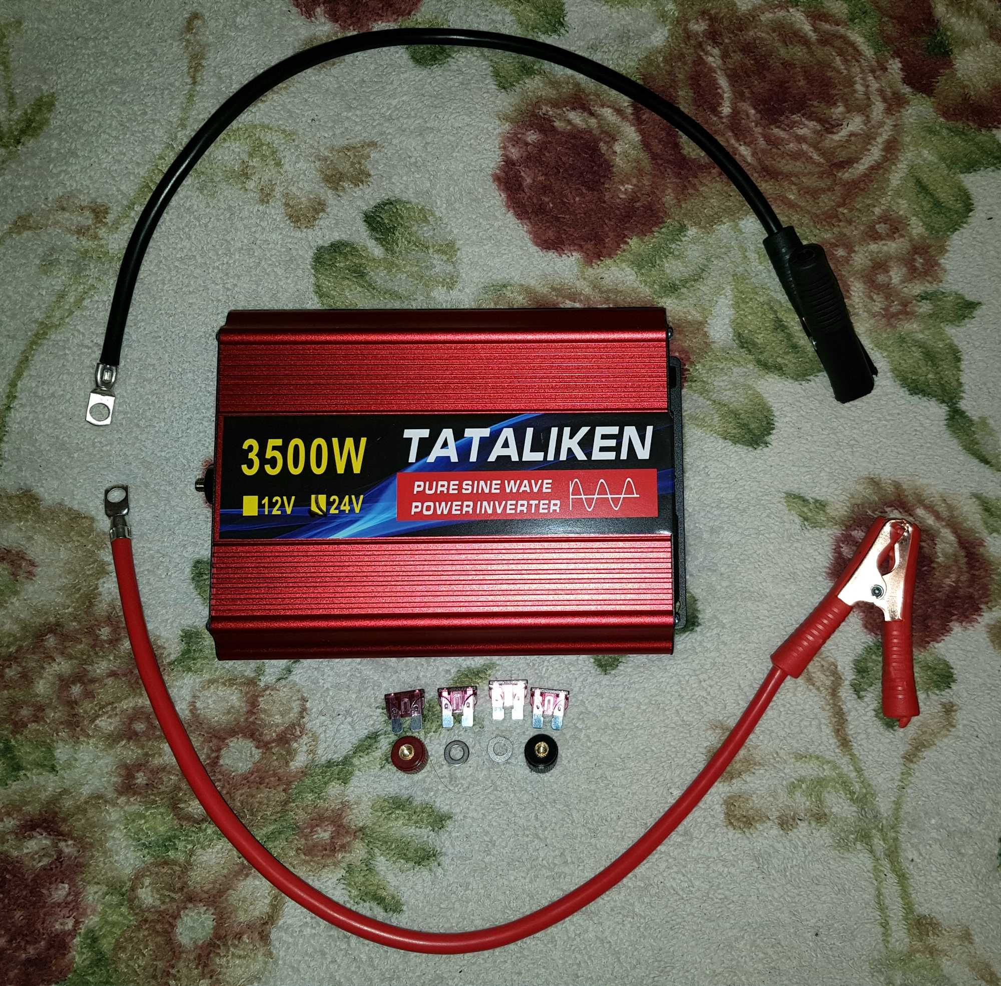 Инвертор с чистым синусоидом,24V-220V,50Гц,3500W для хол-ов,котлов,TV