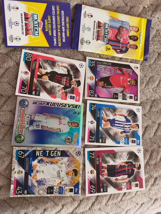 6 kart topps Match Attax 2022/23