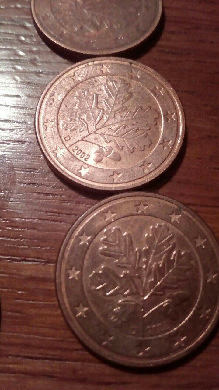 Euro cent z 2002 (A) (D) (P)(F)