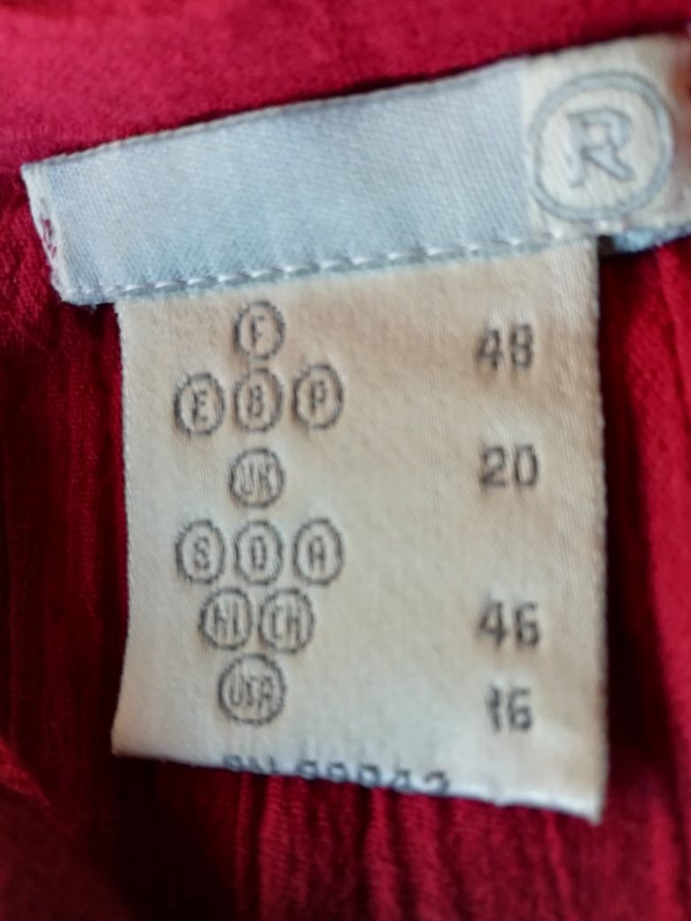 Vestido Bordeaux, de Verão, em Algodão