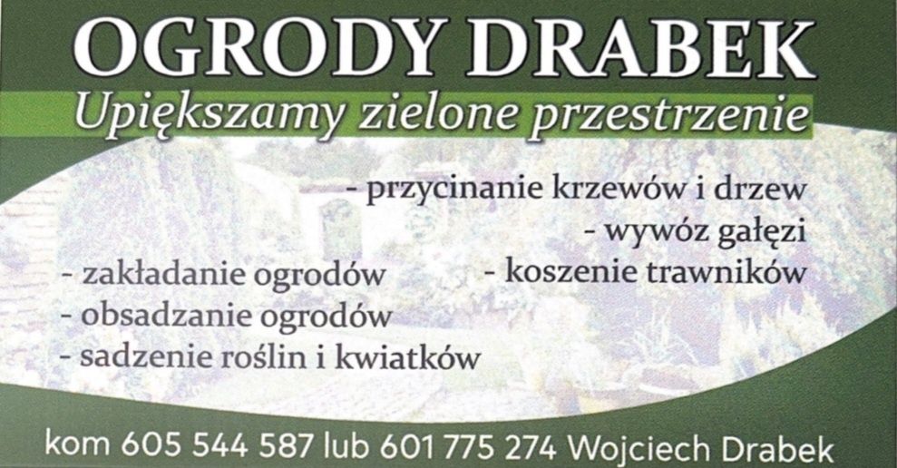 Usług ogrodnicze pielegnacje ogrodów, koszenie trawników/us. rębakiem