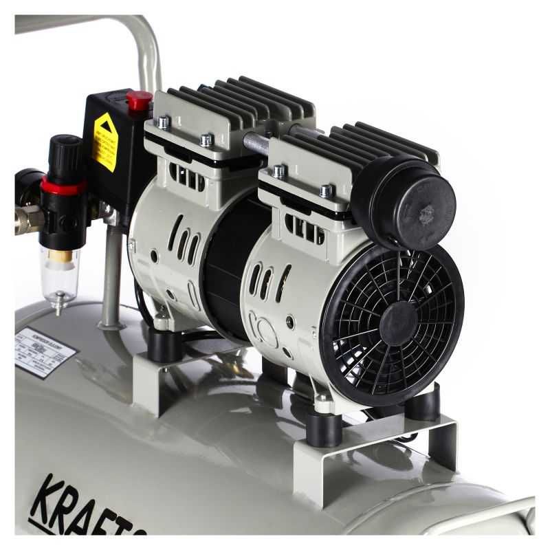 KOMPRESOR 50L bezolejowy 2 TŁOKI 2 POMPY SPREŻARKA 230V separator