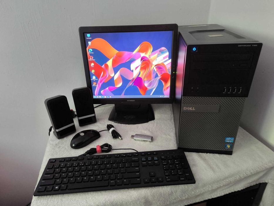 Zestaw Komputer Dell I5 Win11+Office Monitor Mysz Klawa WiFi Glosniki