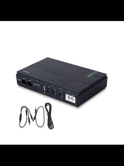 ИБП для роутера WI-FI 12800 mAh ДБЖ UPS с блоком питания безперебойник