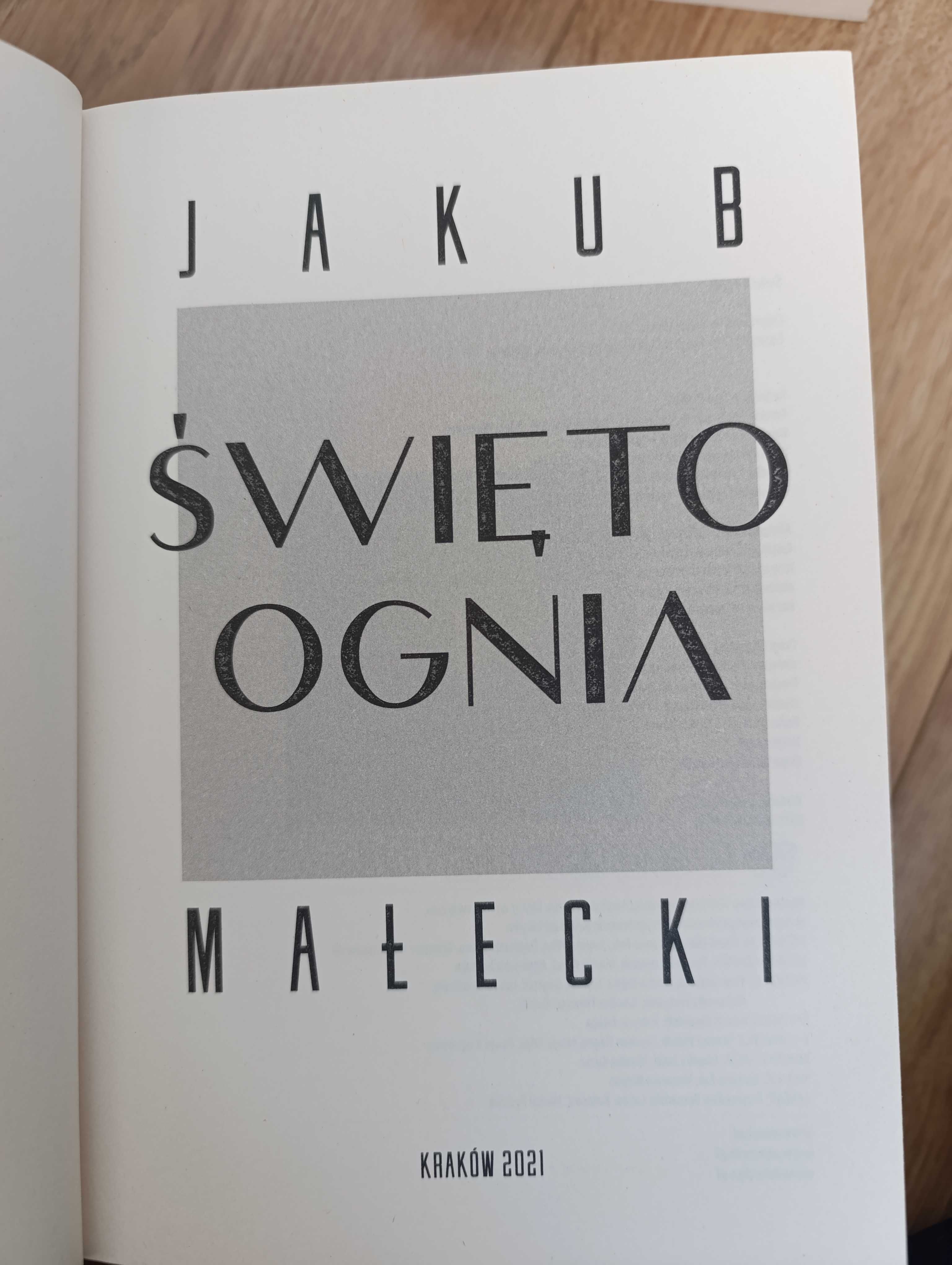 Książka Jakub Małecki Święto Ognia
