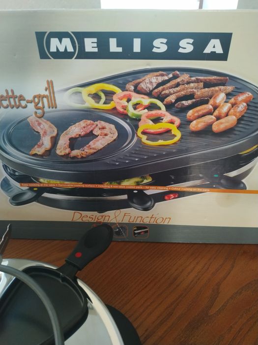 Гриль -барбекю -раклетниця електрична Melissa
