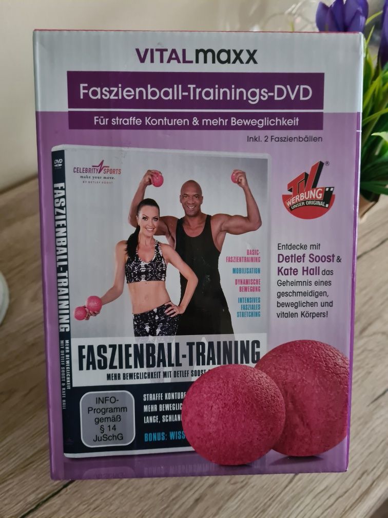 Trening powięziowy z piłkami do masażu i DVD NOWY +gratis