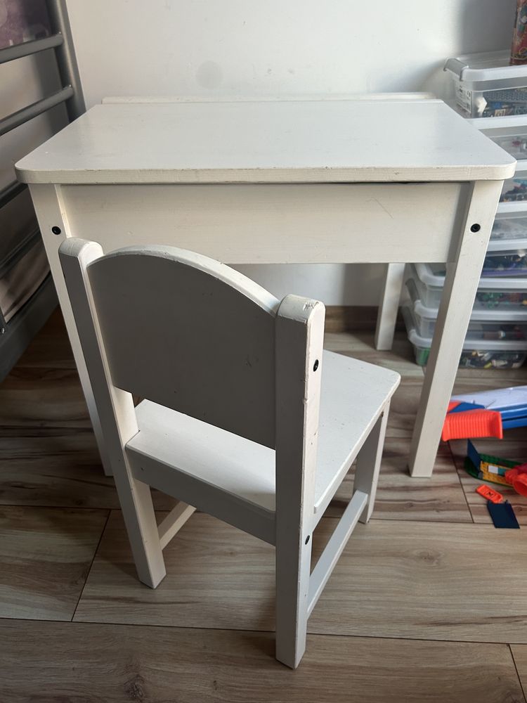 Biurko otwierane krzesło sundvik Ikea