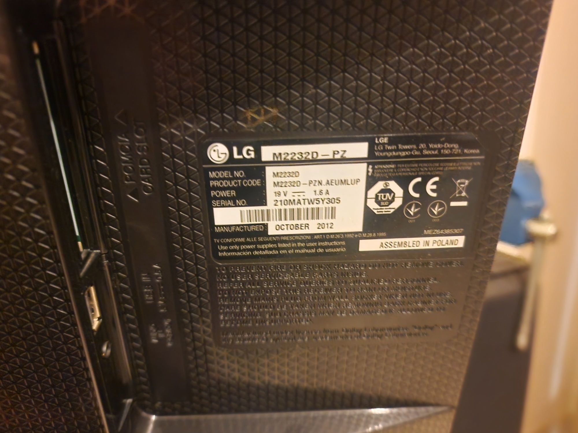 Monitor Tv Lg 22"