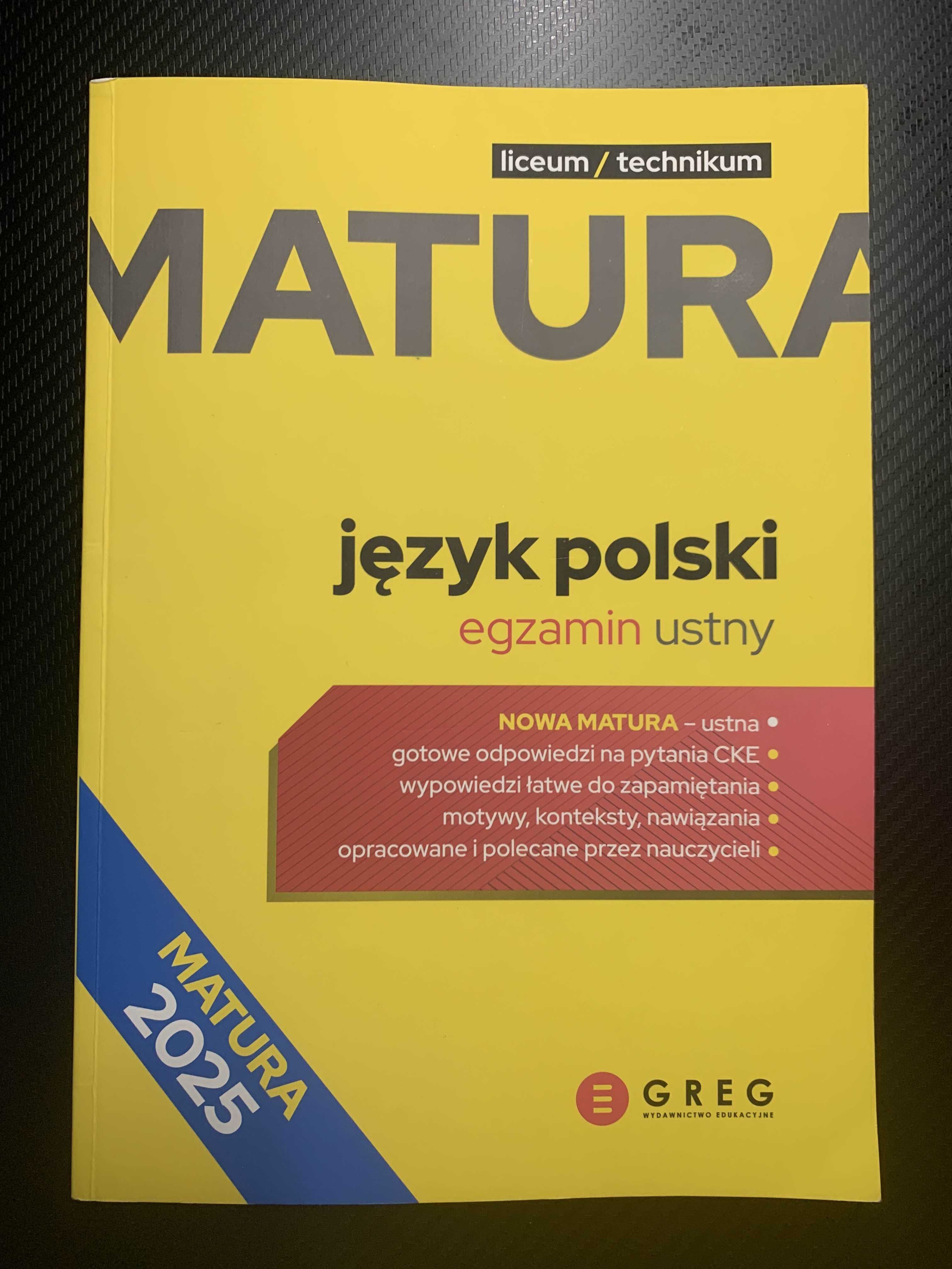 Język polski. Egzamin ustny. Repetytorium maturalne. GREG