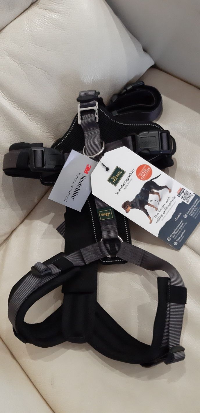 Hunter Szelki dla psa Safety Harness Maldon czarne M-L