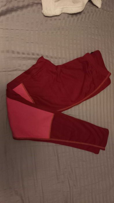 Spodnie crivit L termoaktywne bordowe