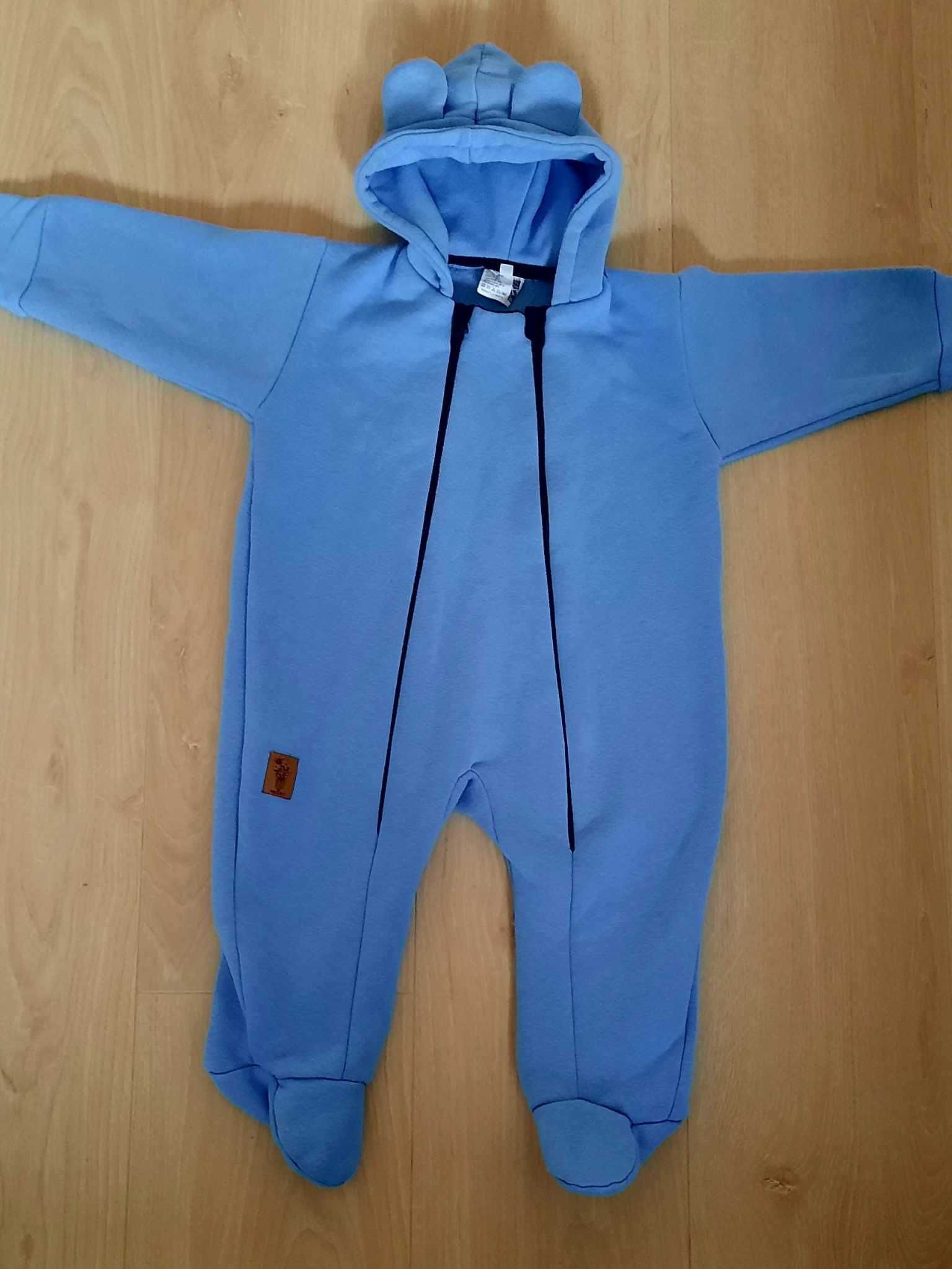 Kombinezon dla dziecka Kazum, ocieplany, 86 cm, niebieski, stan bdb