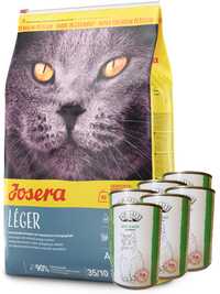 JOSERA Leger 10kg + 6x Abart puszka dla kota 415g z królikiem