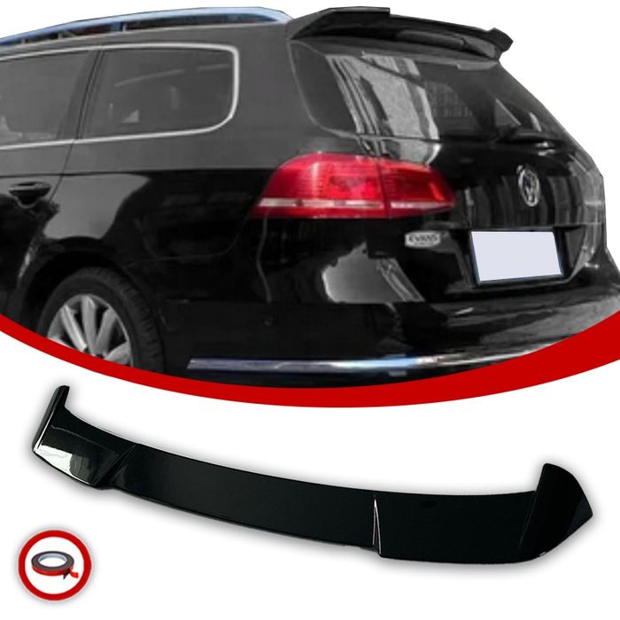 VW Passat B7 Kombi Lotka Spoiler Dokładka Tylna Czarny Połysk