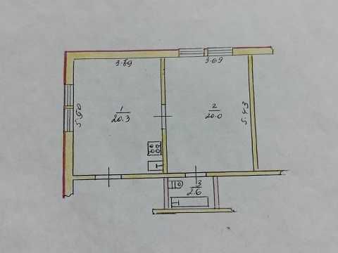 Продам 2-кім. квартиру з автономним опаленням