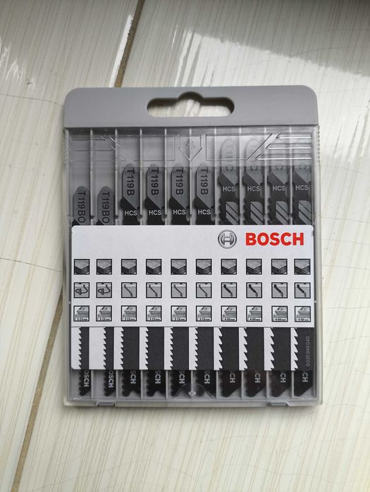 10 Brzeszczotów BOSCH do Wyrzynarek Chwyt Typu T Cięcia od 4 do 50 mm