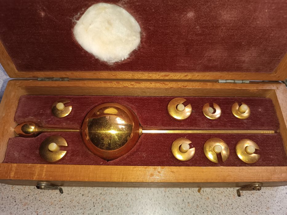 Спиртометр позолочений