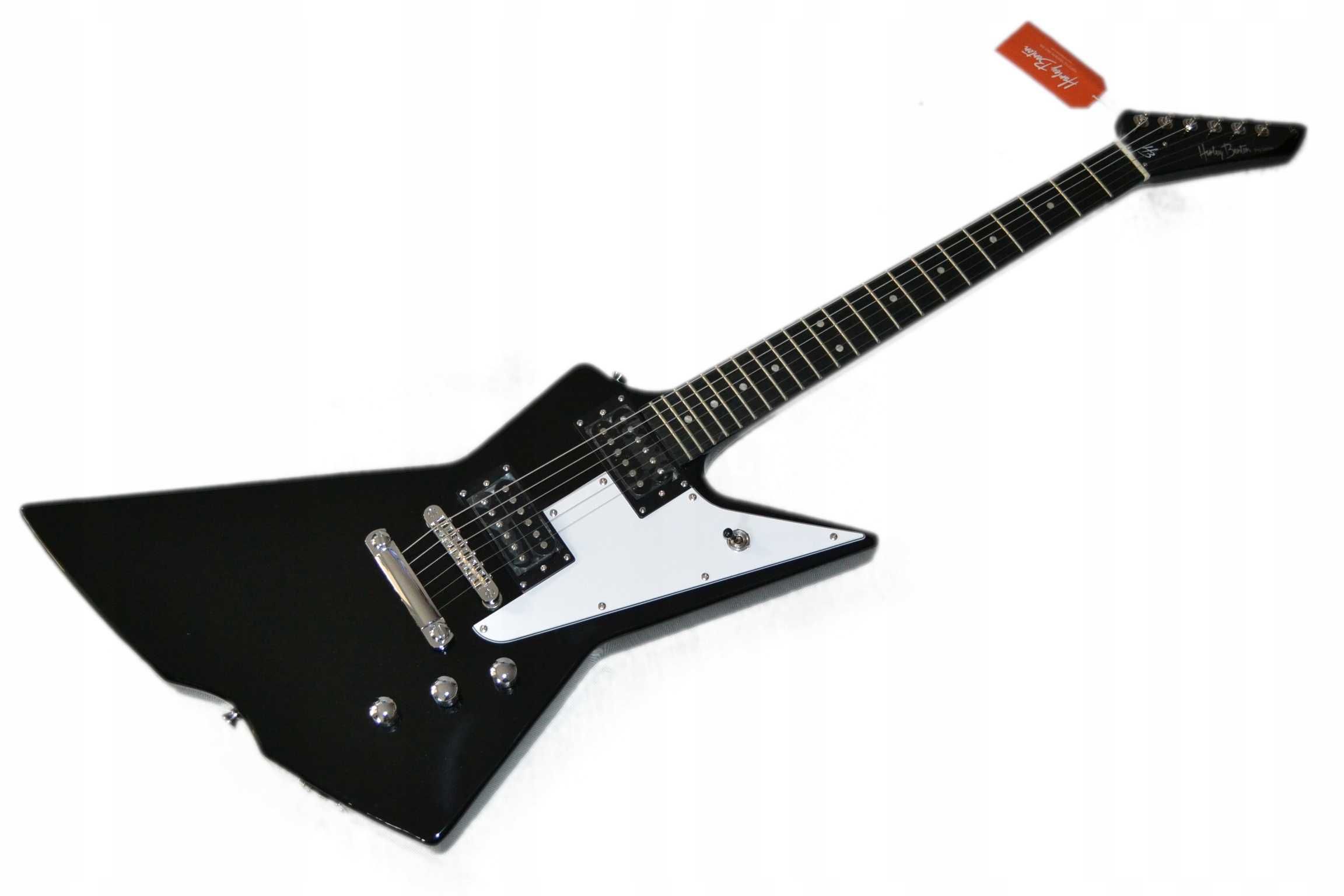 Harley Benton Extreme-76 BK gitara EXPLORER nowa - USTAWIONA!