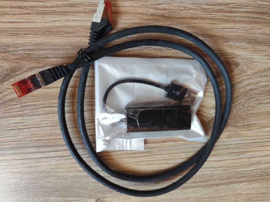 Karta sieciowa USB 2.0 do Xiaomi Mi Box S/4K/3 gen.+Kabel RJ45 1m