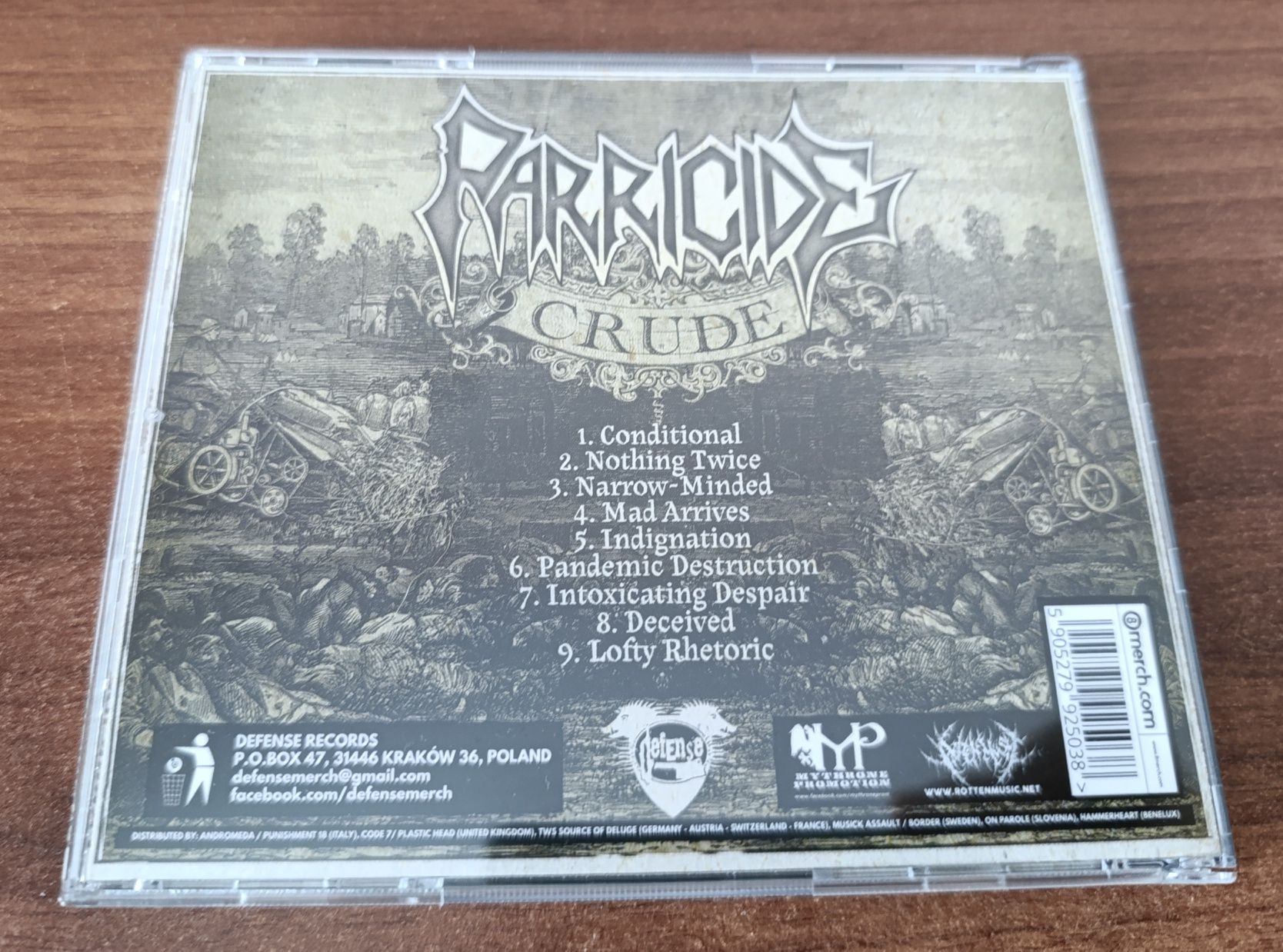 PARRICIDE - Crude - polski death metal cd