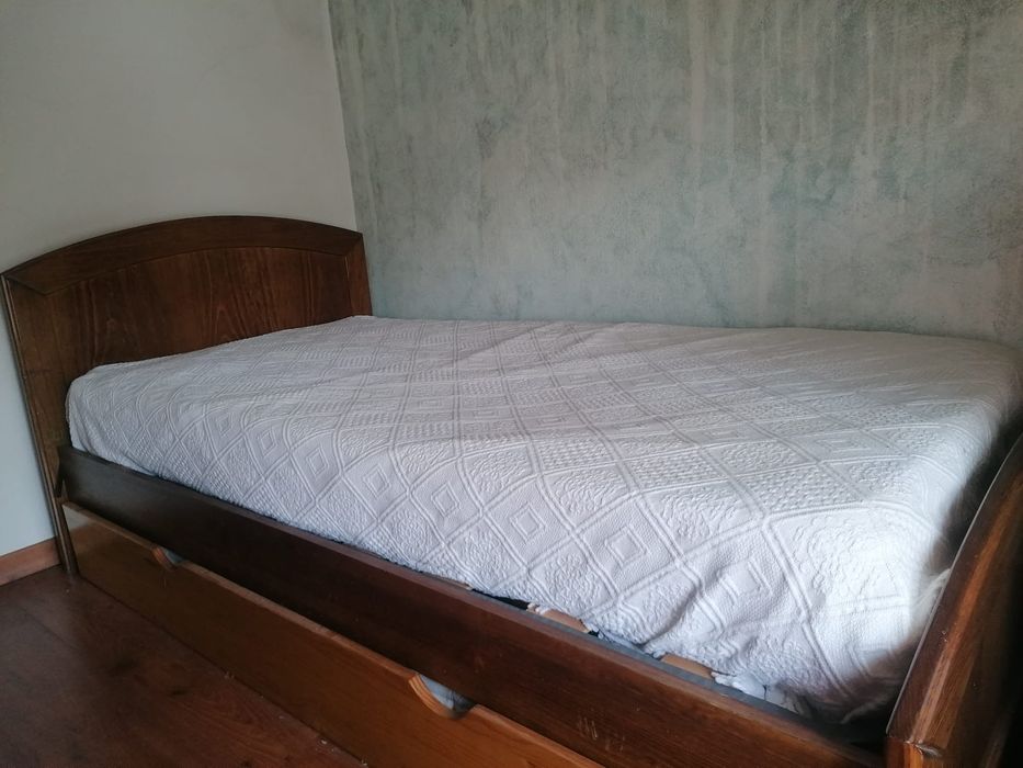 Mobília Quarto de Pinho + Oferta Cama gaveta
