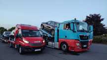 Transport Aut Niemcy Belgia Holandia Laweta Pomoc drogowa